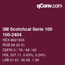 Farbcode: 3M Scotchcal Serie 100 - 100-2404 | qconv.com