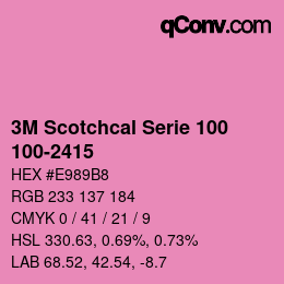 カラーコード: 3M Scotchcal Serie 100 - 100-2415 | qconv.com