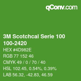 Farbcode: 3M Scotchcal Serie 100 - 100-2420 | qconv.com