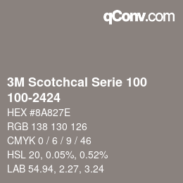 カラーコード: 3M Scotchcal Serie 100 - 100-2424 | qconv.com