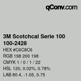 Código de color: 3M Scotchcal Serie 100 - 100-2428 | qconv.com