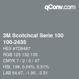 Código de color: 3M Scotchcal Serie 100 - 100-2435 | qconv.com