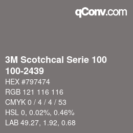 Farbcode: 3M Scotchcal Serie 100 - 100-2439 | qconv.com