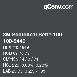 Color code: 3M Scotchcal Serie 100 - 100-2440 | qconv.com