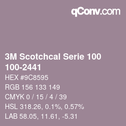 Código de color: 3M Scotchcal Serie 100 - 100-2441 | qconv.com