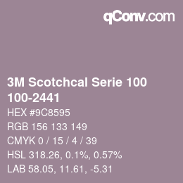 カラーコード: 3M Scotchcal Serie 100 - 100-2441 | qconv.com