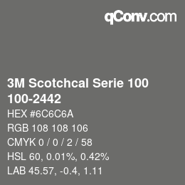 Farbcode: 3M Scotchcal Serie 100 - 100-2442 | qconv.com