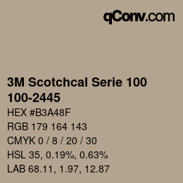 Farbcode: 3M Scotchcal Serie 100 - 100-2445 | qconv.com