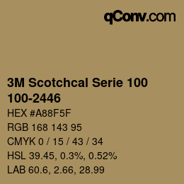 Farbcode: 3M Scotchcal Serie 100 - 100-2446 | qconv.com