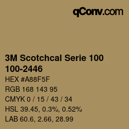 カラーコード: 3M Scotchcal Serie 100 - 100-2446 | qconv.com