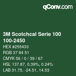 カラーコード: 3M Scotchcal Serie 100 - 100-2450 | qconv.com