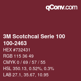 Farbcode: 3M Scotchcal Serie 100 - 100-2463 | qconv.com