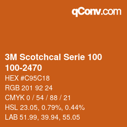 Farbcode: 3M Scotchcal Serie 100 - 100-2470 | qconv.com