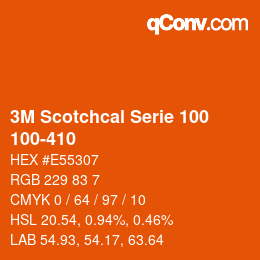 Farbcode: 3M Scotchcal Serie 100 - 100-410 | qconv.com