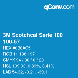 Farbcode: 3M Scotchcal Serie 100 - 100-57 | qconv.com