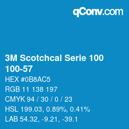 Code couleur: 3M Scotchcal Serie 100 - 100-57 | qconv.com