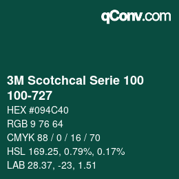 Farbcode: 3M Scotchcal Serie 100 - 100-727 | qconv.com