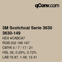 Farbcode: 3M Scotchcal Serie 3630 - 3630-149 | qconv.com