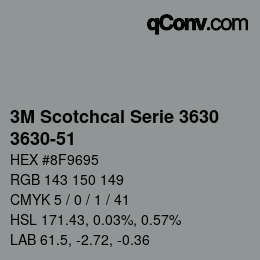 Farbcode: 3M Scotchcal Serie 3630 - 3630-51 | qconv.com