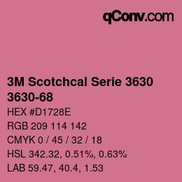 Farbcode: 3M Scotchcal Serie 3630 - 3630-68 | qconv.com