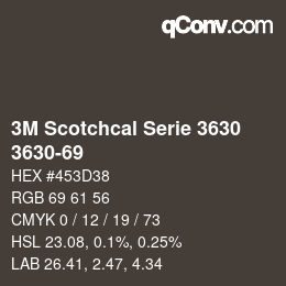 Farbcode: 3M Scotchcal Serie 3630 - 3630-69 | qconv.com