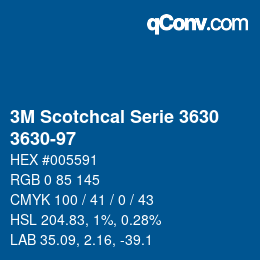 Farbcode: 3M Scotchcal Serie 3630 - 3630-97 | qconv.com