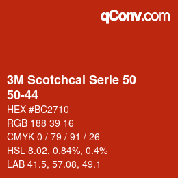 Código de color: 3M Scotchcal Serie 50 - 50-44 | qconv.com