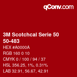 Farbcode: 3M Scotchcal Serie 50 - 50-483 | qconv.com