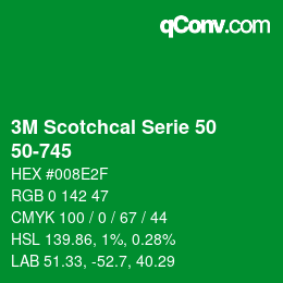 カラーコード: 3M Scotchcal Serie 50 - 50-745 | qconv.com