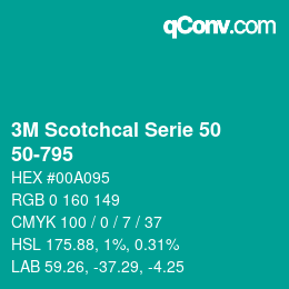 Farbcode: 3M Scotchcal Serie 50 - 50-795 | qconv.com