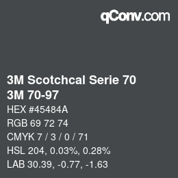 Código de color: 3M Scotchcal Serie 70 - 3M 70-97 | qconv.com