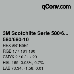 カラーコード: 3M Scotchlite Serie 580/680 - 580/680-10 | qconv.com