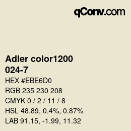 Color code: Adler color1200 - 024-7 | qconv.com