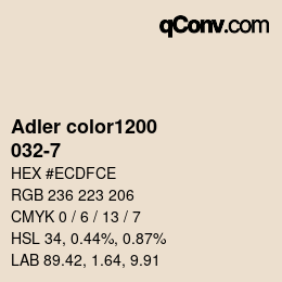 Color code: Adler color1200 - 032-7 | qconv.com