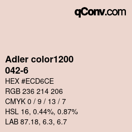 Color code: Adler color1200 - 042-6 | qconv.com