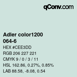 Color code: Adler color1200 - 064-6 | qconv.com