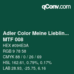 カラーコード: Adler Color Meine Lieblingsfarbe - MTF 008 | qconv.com