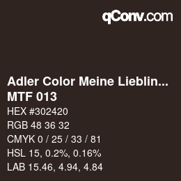 カラーコード: Adler Color Meine Lieblingsfarbe - MTF 013 | qconv.com