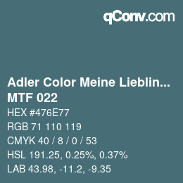 カラーコード: Adler Color Meine Lieblingsfarbe - MTF 022 | qconv.com