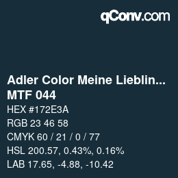 カラーコード: Adler Color Meine Lieblingsfarbe - MTF 044 | qconv.com