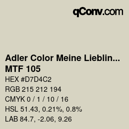 カラーコード: Adler Color Meine Lieblingsfarbe - MTF 105 | qconv.com
