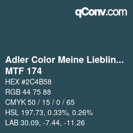 カラーコード: Adler Color Meine Lieblingsfarbe - MTF 174 | qconv.com