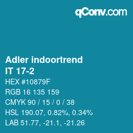 カラーコード: Adler indoortrend - IT 17-2 | qconv.com