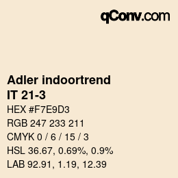 カラーコード: Adler indoortrend - IT 21-3 | qconv.com