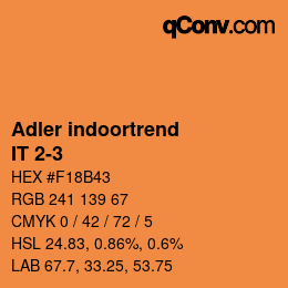カラーコード: Adler indoortrend - IT 2-3 | qconv.com