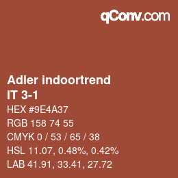 カラーコード: Adler indoortrend - IT 3-1 | qconv.com