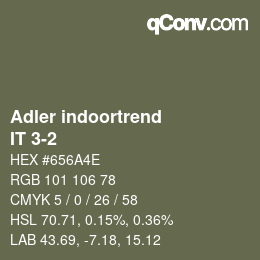 カラーコード: Adler indoortrend - IT 3-2 | qconv.com