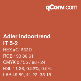 カラーコード: Adler indoortrend - IT 5-2 | qconv.com