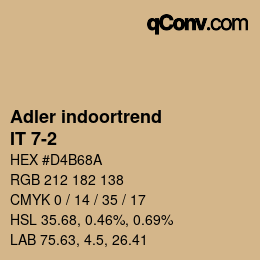 カラーコード: Adler indoortrend - IT 7-2 | qconv.com