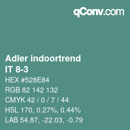 カラーコード: Adler indoortrend - IT 8-3 | qconv.com